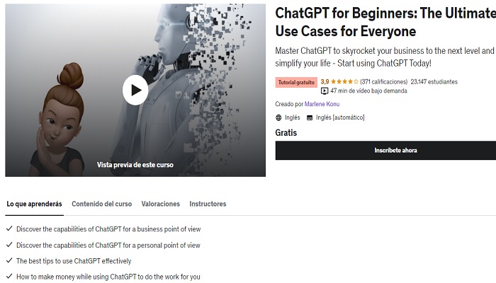 Cursos para aprovechar al máximo ChatGPT