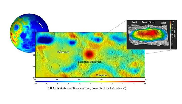 Un antiguo volcán en la Luna: revelan la razón tras la emisión de calor bajo la superficie