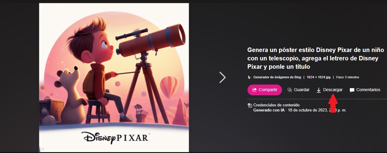 Cómo hacer los pósters de películas de Disney Pixar con IA que se vuelto virales