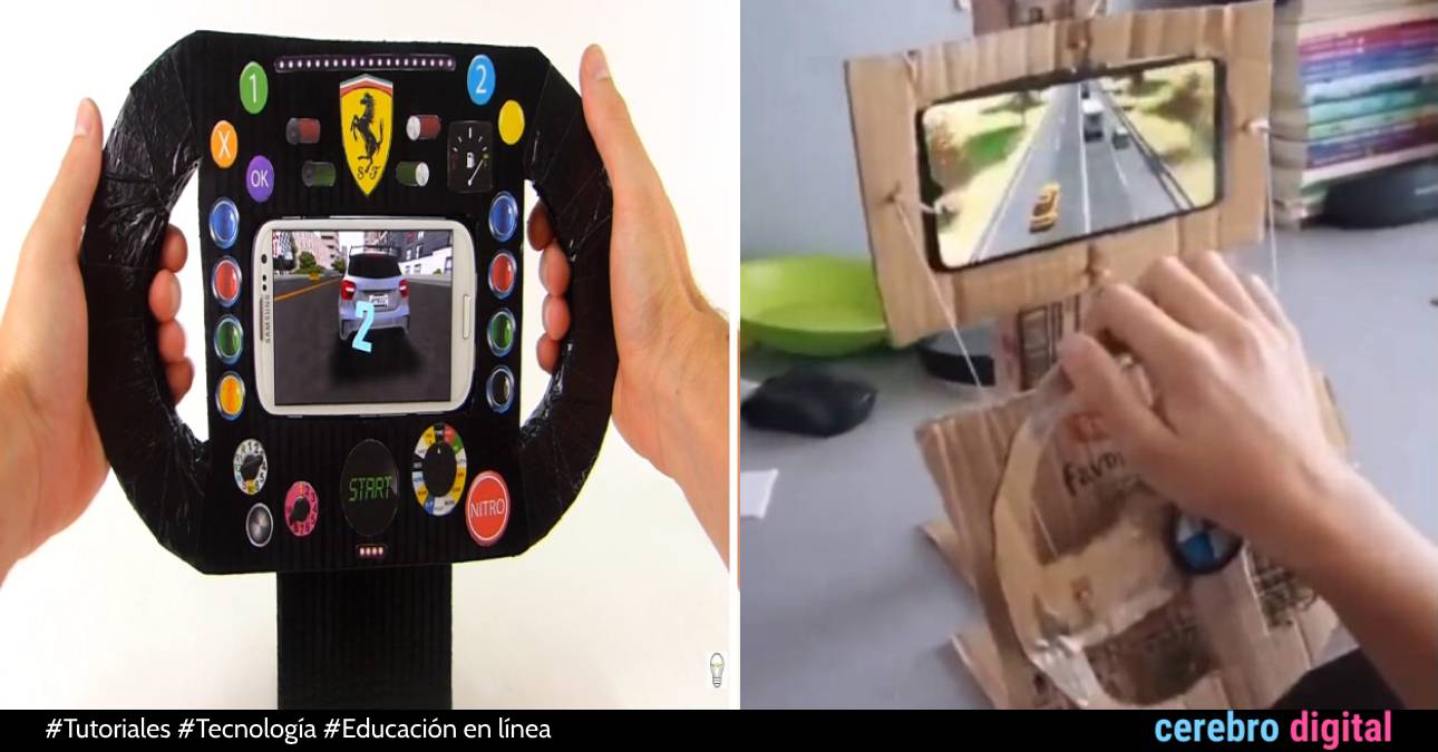 Crea un volante casero para jugar con tu celular