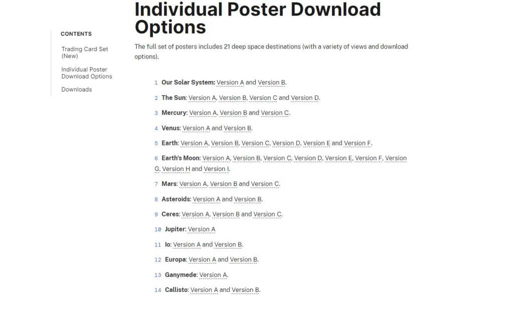 La NASA ofrece poster en alta calidad para descargar de forma gratuita