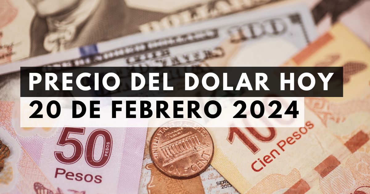 Precio del dólar: Tipo de cambio hoy 20 de febrero de 2024 1 Precio del dólar: Tipo de cambio hoy 20 de febrero de 2024
