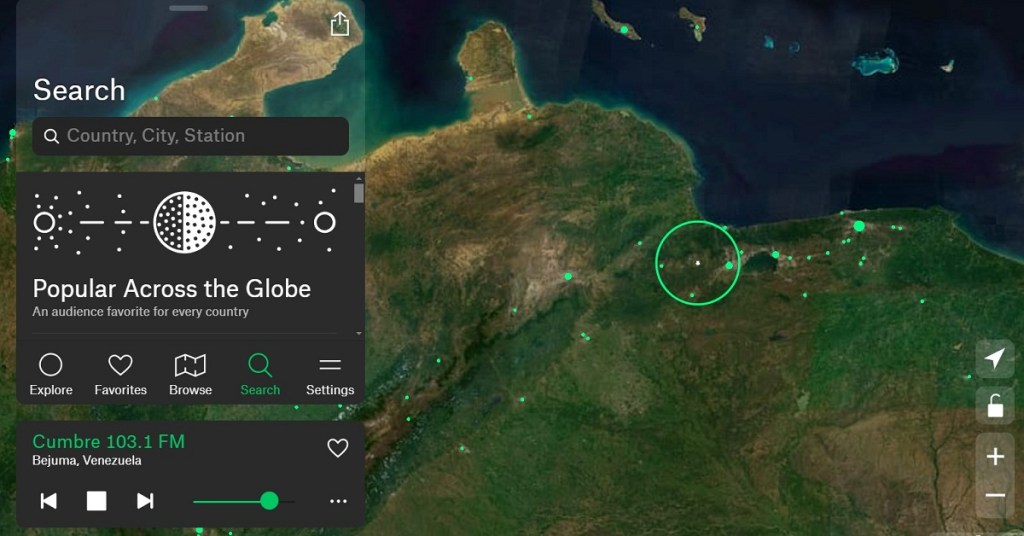 radio garden sitio web