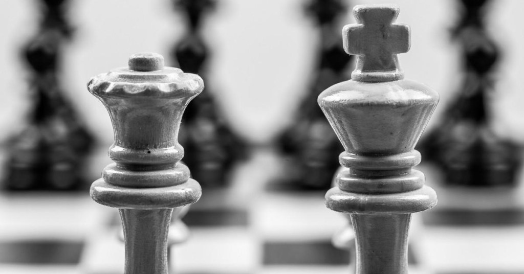 rey y reina del ajedrez