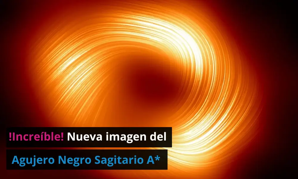 Capturan nueva y fascinante imagen del agujero negro Sagitario A