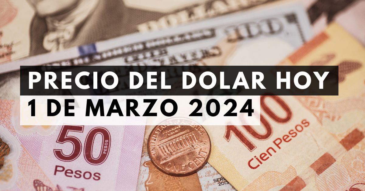 Precio del dólar: Tipo de cambio hoy 1 de marzo de 2024