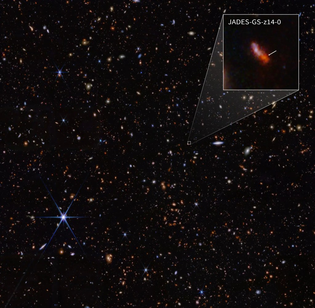 Astrónomos han Descubierto la Galaxia Más Antigua y Lejana Jamás Vista 3 JADES-GS-z14-0