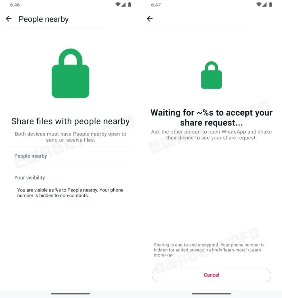 WhatsApp permitirá compartir archivos de Android a iPhone sin Internet