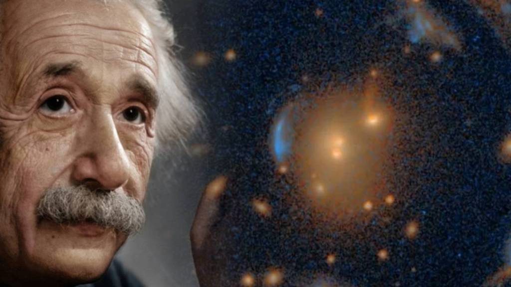 Descubren la cruz de Einstein más grande jamás vista en un raro “carrusel” de galaxias