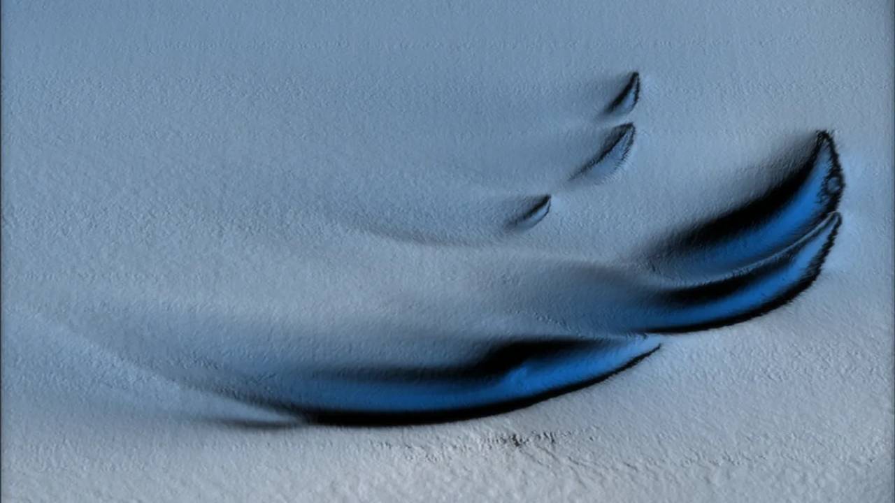 Un dron submarino desaparecido descubre estructuras gigantes bajo el hielo antártico