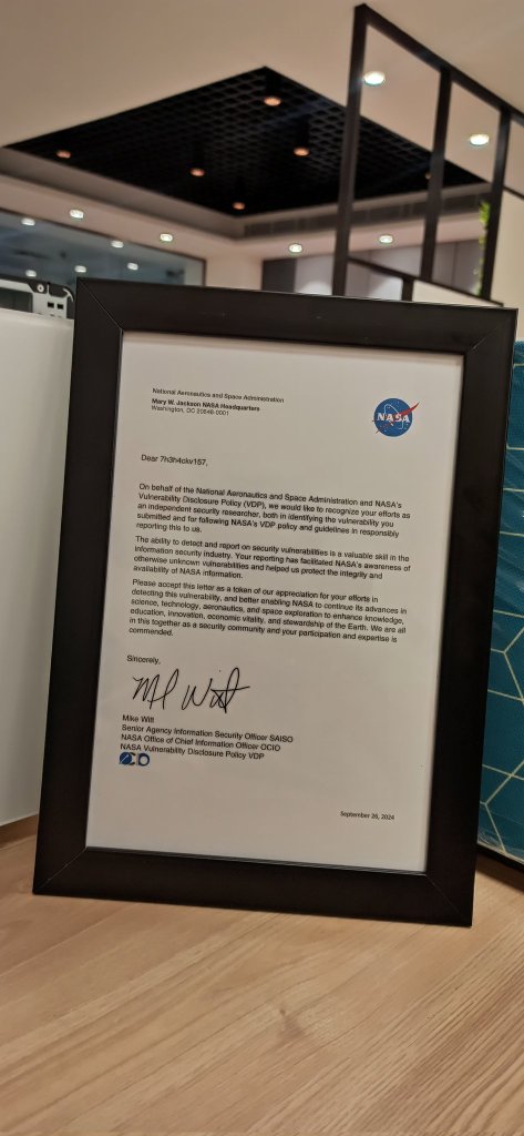 Un hacker vulneró la seguridad de la NASA y ellos le agradecieron con una carta