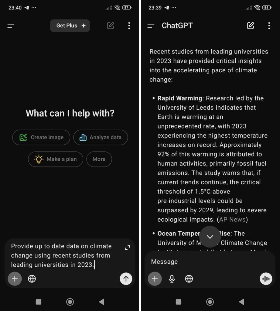 Haz que ChatGPT use fuentes de calidad en sus  búsquedas