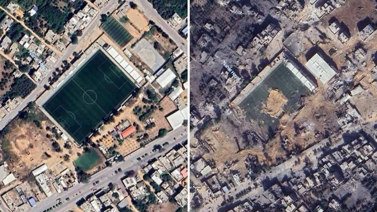 Google Maps actualizó imágenes satelitales de Gaza y la devastación es innegable