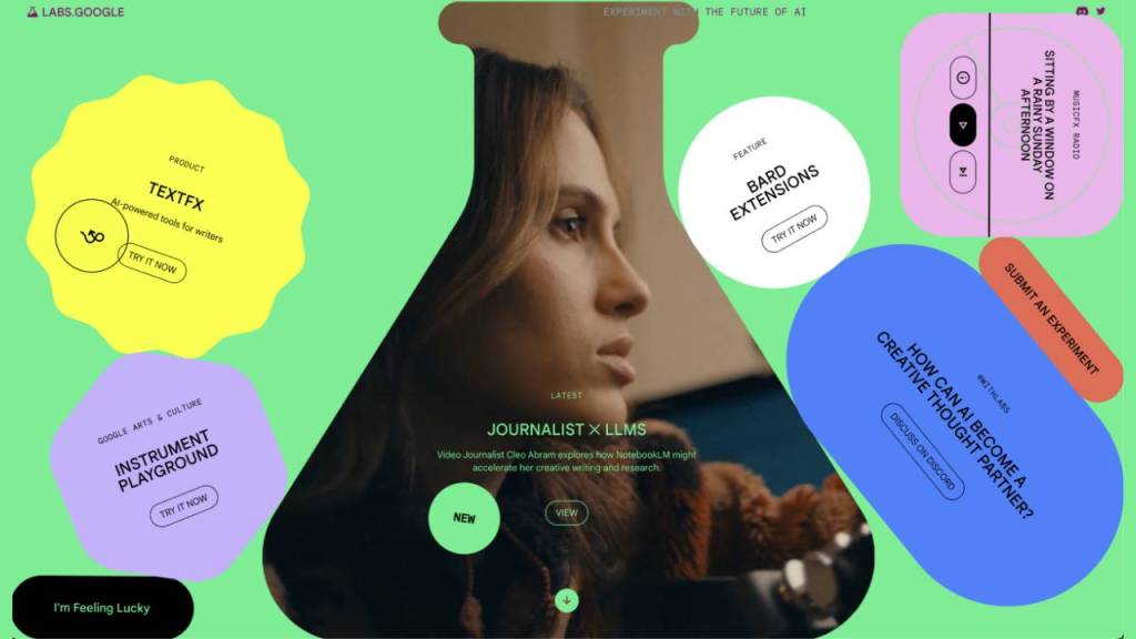 Google abre su laboratorio secreto de IA con 22 herramientas gratuitas