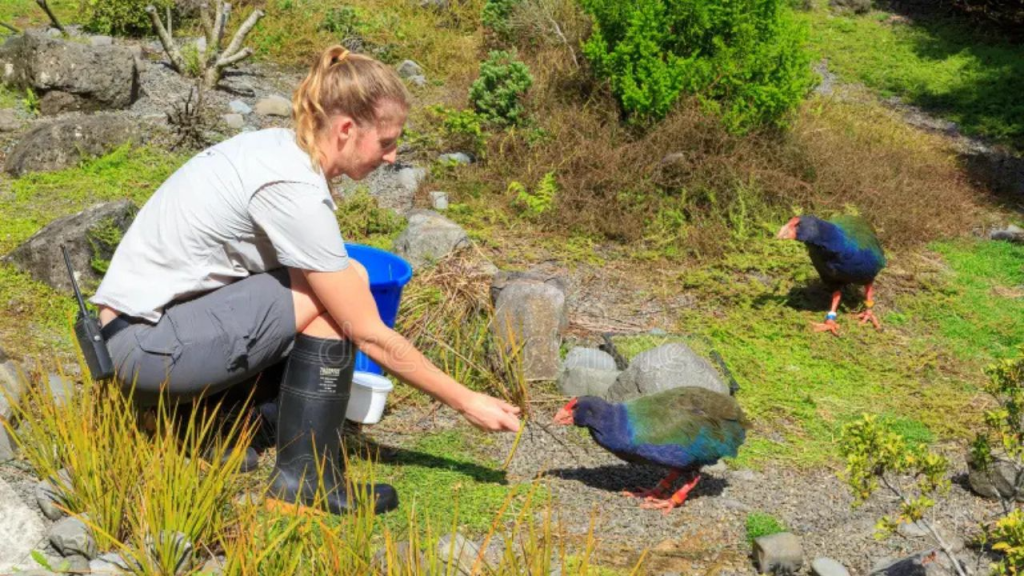 Vuelta del takahē a su hogar natural: conservación y esperanza en el Valle de Rees 1 takahē - takahē