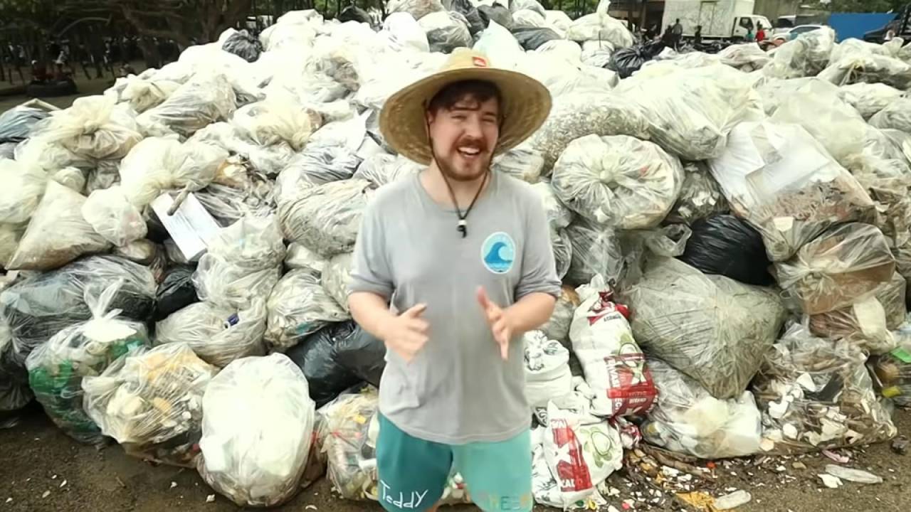 La campaña de MrBeast y Mark Rober logró eliminar más de 15 millones de kilos de basura del planeta