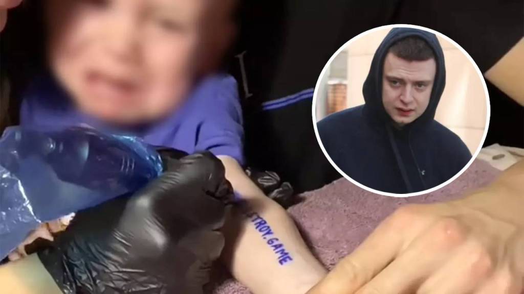 Escándalo en Rusia por Mellstroy… otra vez: padres parecen tatuar a su bebé para un video de TikTok