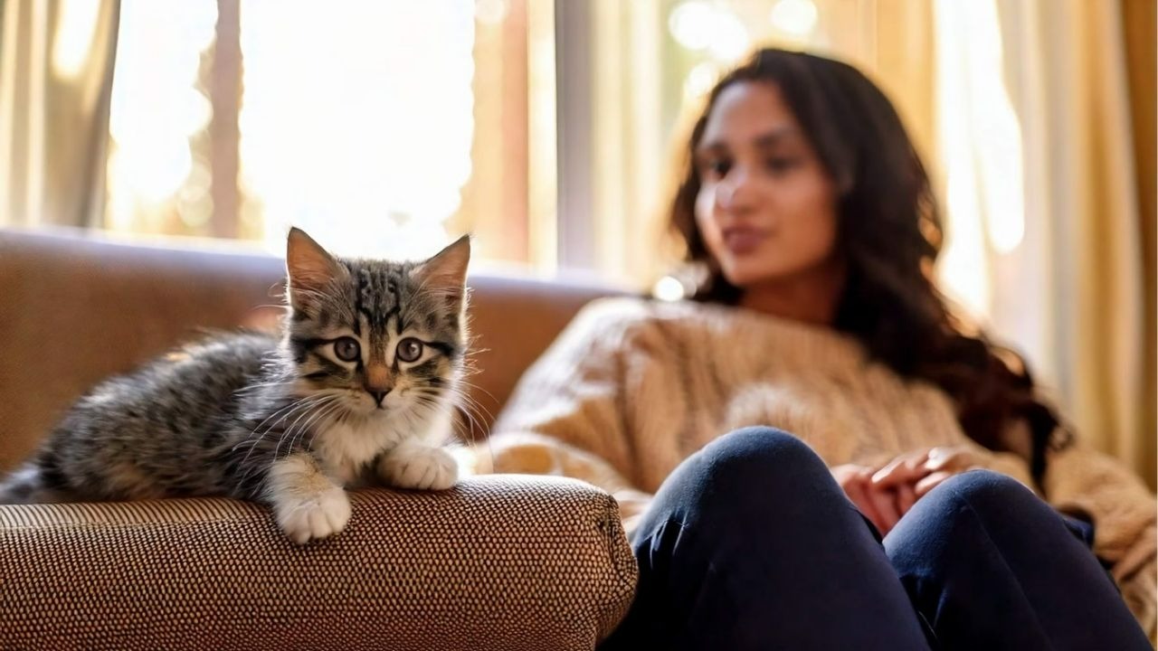 Los gatos ven a los humanos como gatitos gigantes, no como a sus dueños